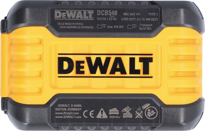 Actual product image DeWalt DCB548-XJ (54 V)