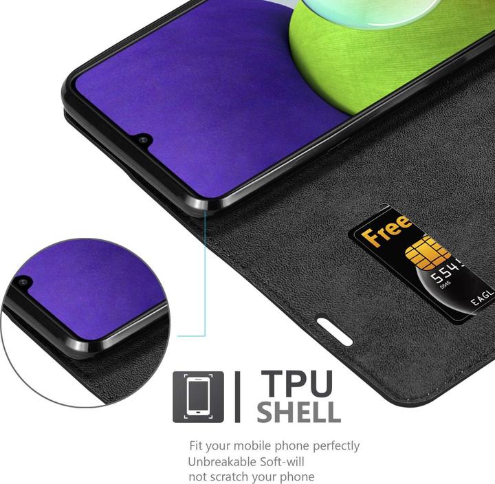 Produktbild Cadorabo Book Invis. Magnet Hülle (Samsung Galaxy M22, Samsung Galaxy A22, Samsung Galaxy A32)