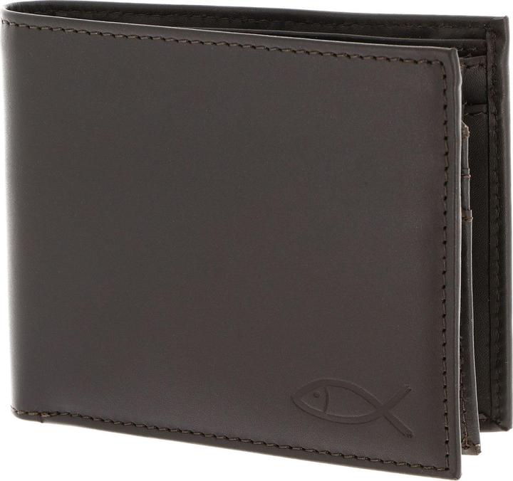 Freedom Fish Embossed Brown