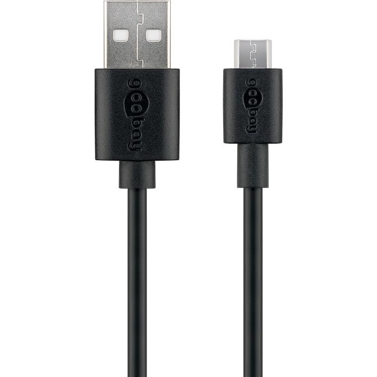 Goobay USB-Kabel (2 m, USB 2.0), USB Kabel