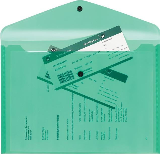 Actual product image Kolma Document pouch Easy A4 orange (A4, 1 x)