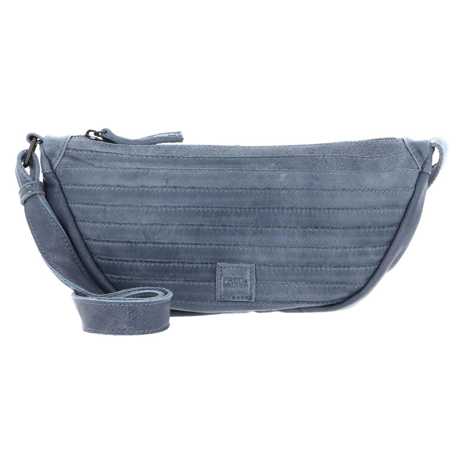 FredsBruder, Damen, Handtasche, Layer Umhängetasche Leder 31 Cm, Blau
