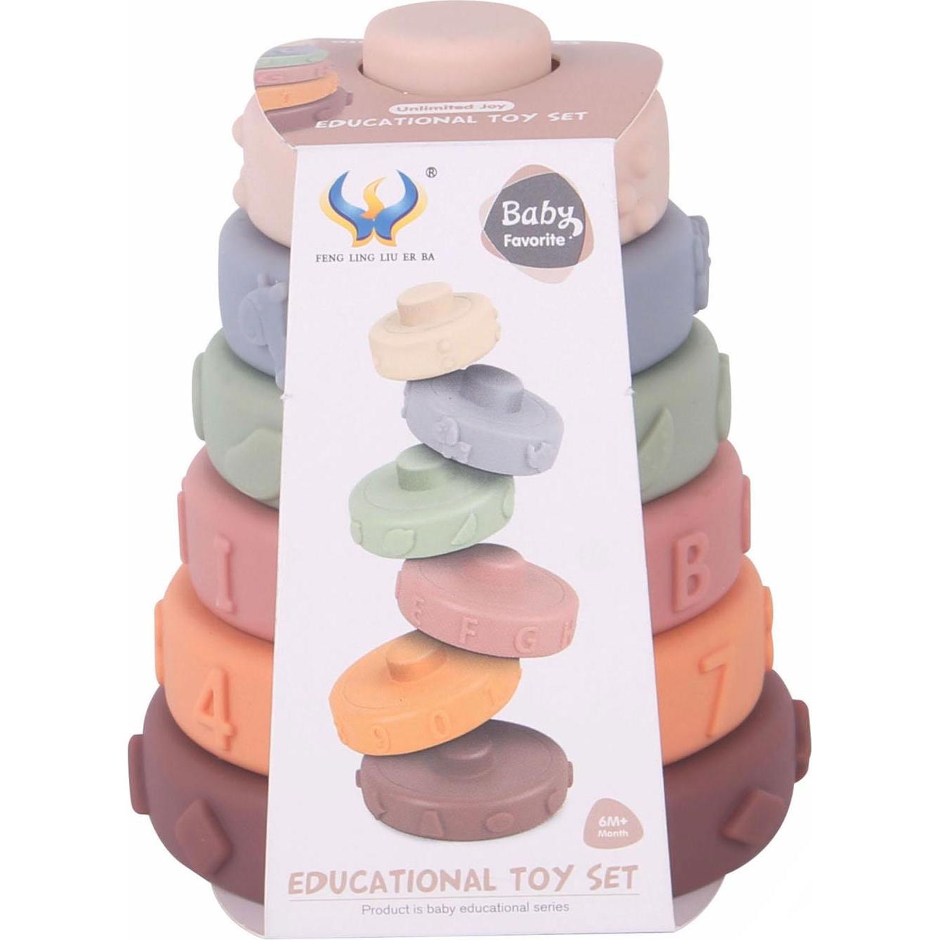 Baby-Stapelturm Pastell