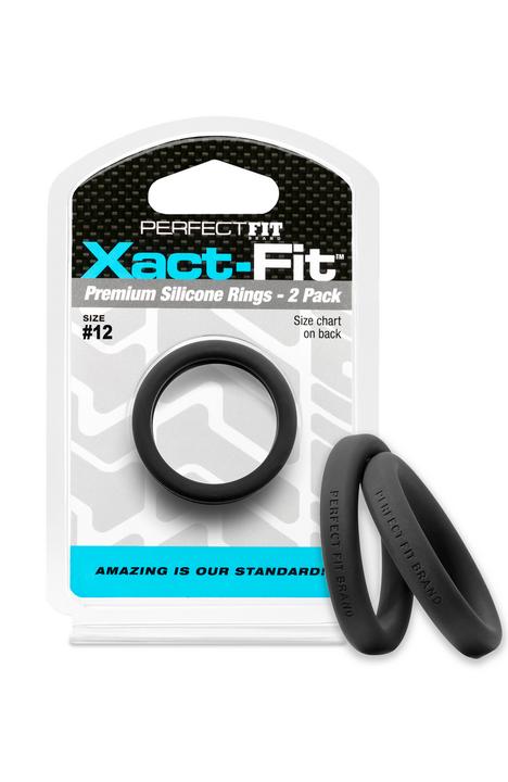 Actual product image PerfectFitBrand #12 Xact-Fit Cockring 2-Pack (3 cm)
