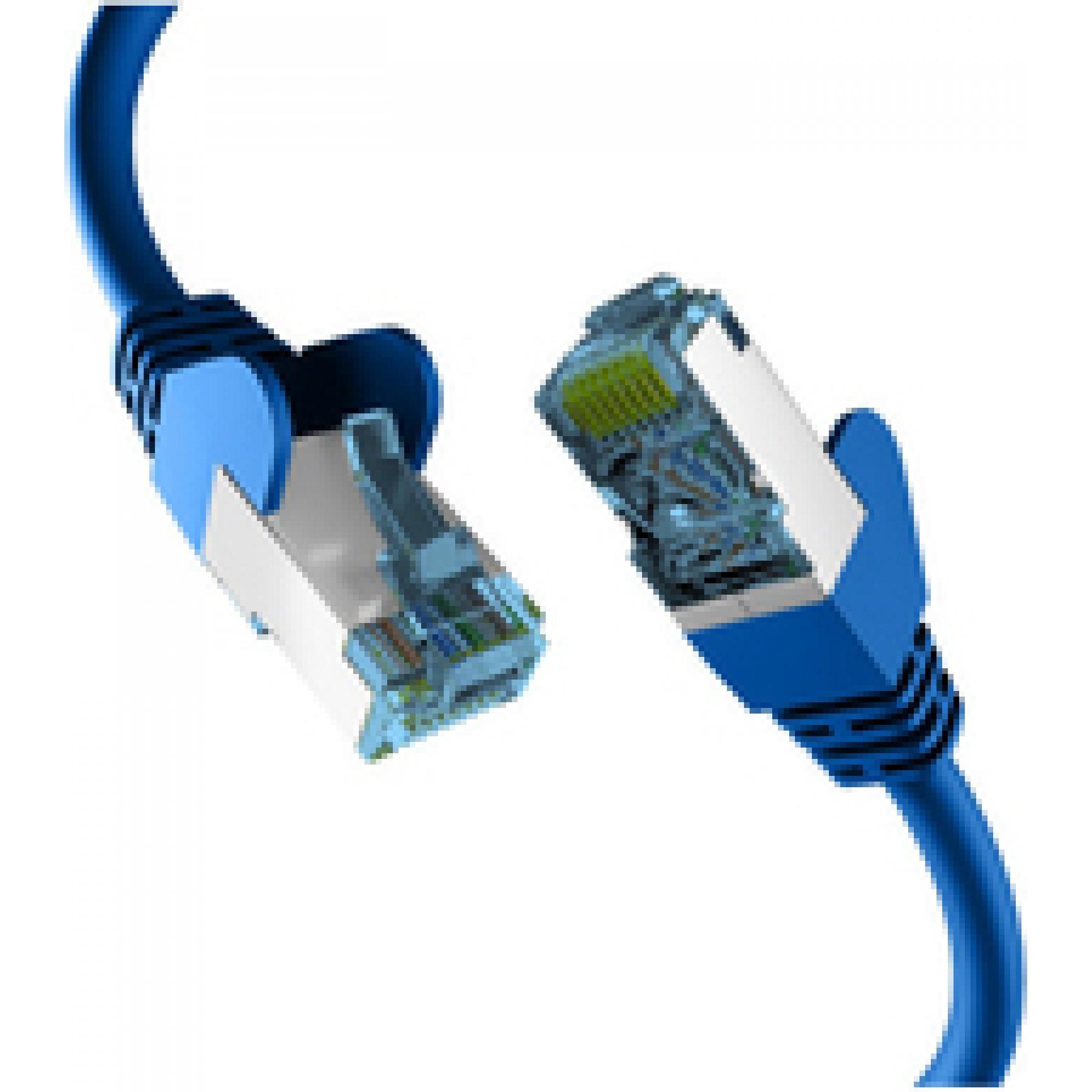 M-Cab CAT7 BLUE 15M RAW CAB RJ45 (S/FTP, CAT7, 15 m), Netzwerkkabel
