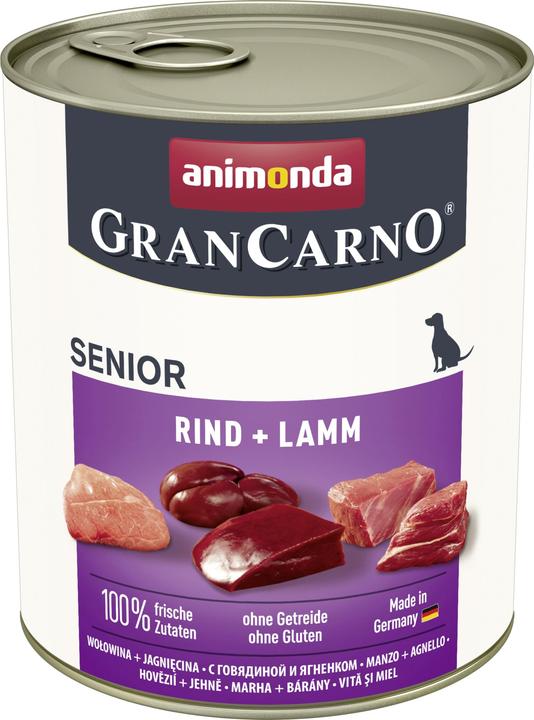 Immagine prodotto animonda Cibo umido per cani (Senior, 6 pz., 850 g)