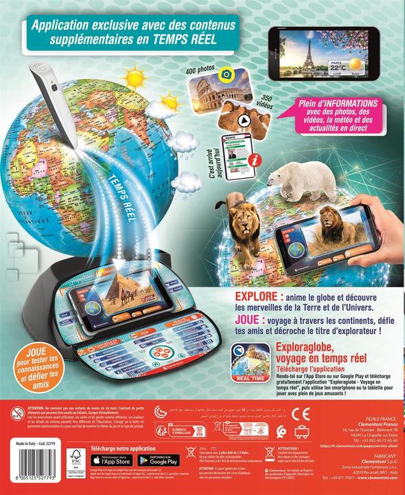 Image du produit Clementoni Exploreglobe Real time FR