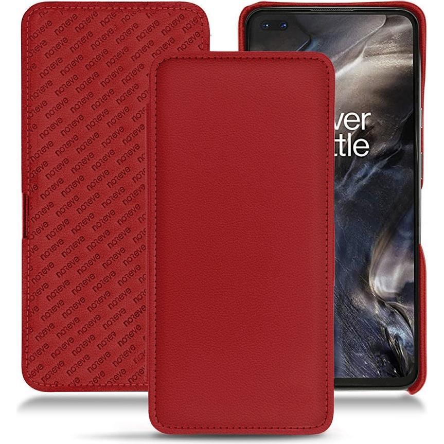 Noreve Lederschutzhülle horizontal (OnePlus Nord), Smartphone Hülle, Rot