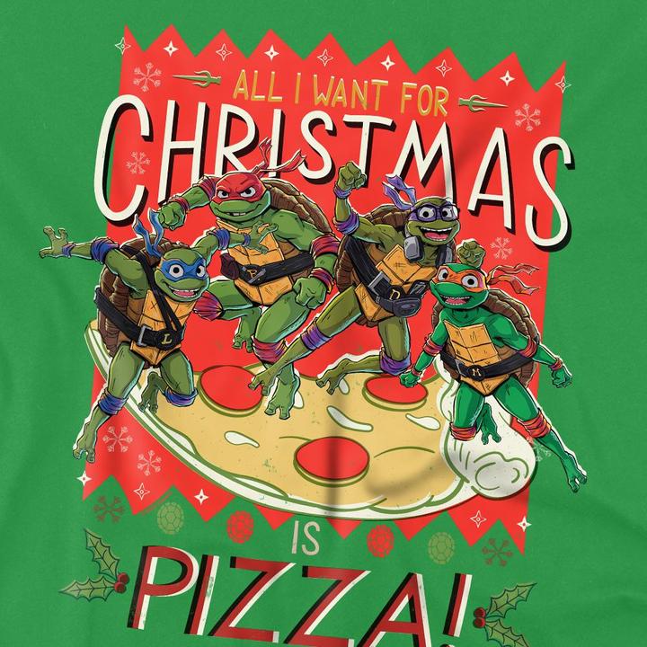 Produktbild Teenage Mutant NT All I Want For Christmas Is Pizza TShirt (3XL)