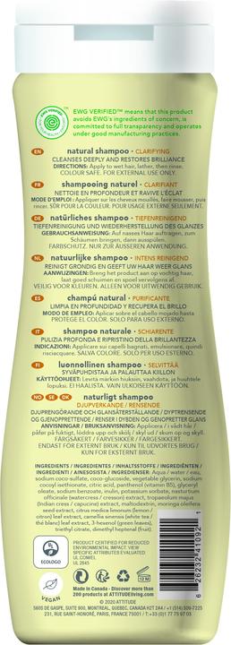 Produktbild Attitude Super Leaves Clarifying (Flüssiges Shampoo, 473 ml)