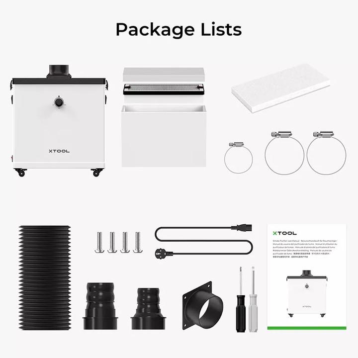 Actual product image XTool makeblock smoke purifier