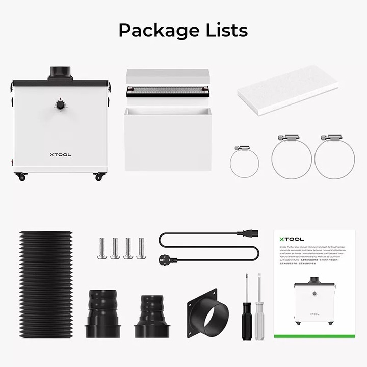 Actual product image XTool makeblock smoke purifier