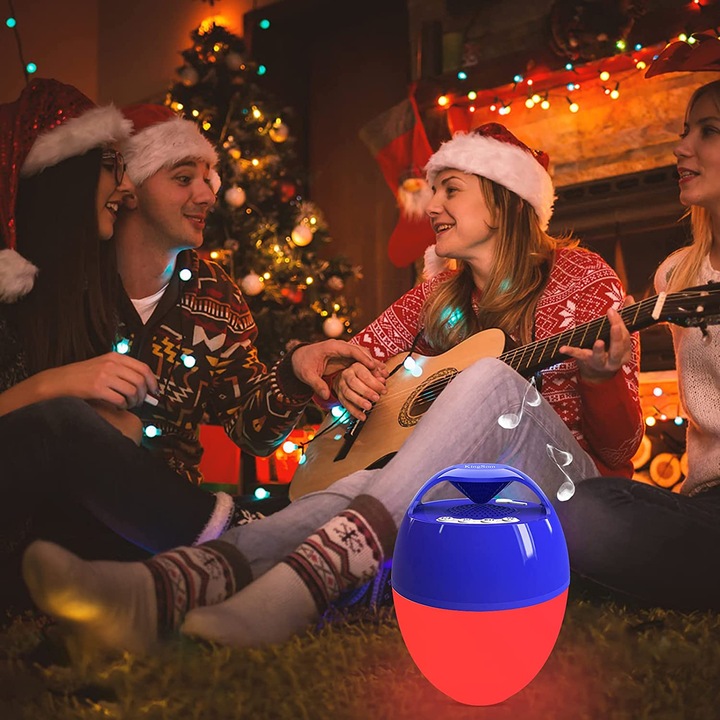 Actual product image KingSom Floating Bluetooth Speaker, Blue