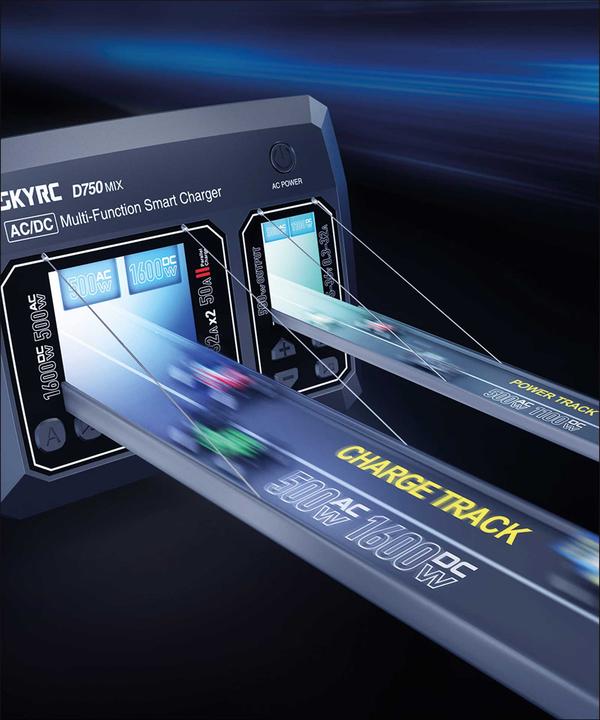 Immagine prodotto SkyRC D750 MIX Ladegerät LiPo 1-8s 32A 500W AC
