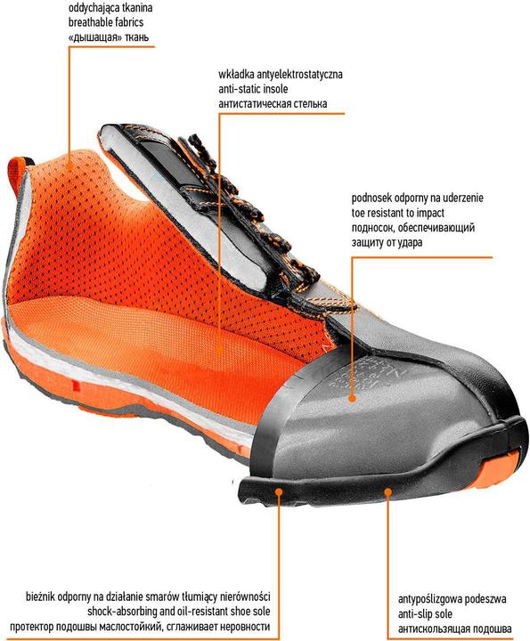 Produktbild Neo Tools Leather work shoes with steel handkerchief, size 39 (82-100) (SB, 39)