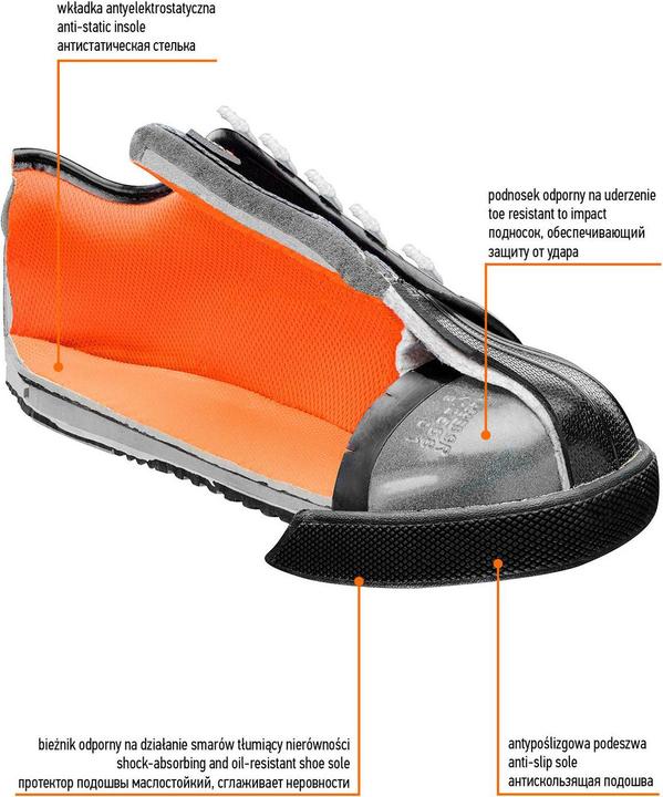 Image du produit Neo Tools Chaussures de travail avec semelle intérieure en acier, taille 41 (82-112) (AUTO-SERVICE, 41)