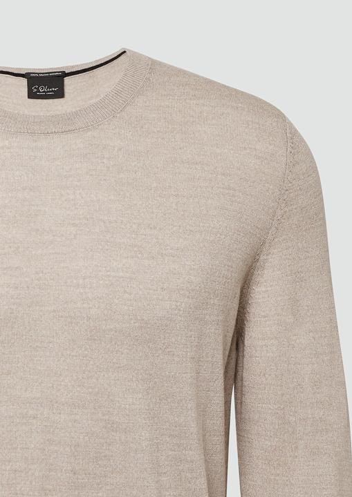 Produktbild s.Oliver Strickpullover Strickpullover aus reiner Merinowolle (M)