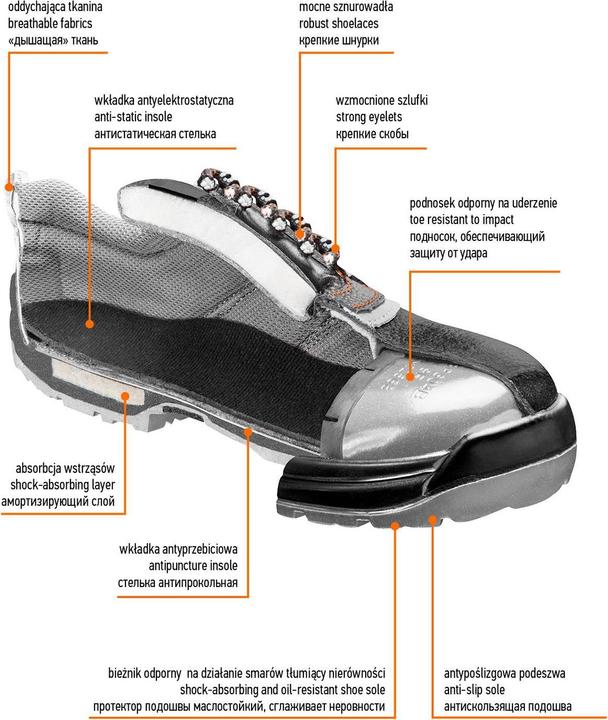 Produktbild Neo Tools Leather work shoes, size 46 82-017 (S1P, 46)
