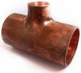 Produktbild Viega Reducing tee 35x28x35mm, copper - 105808 (T-Verbindung)