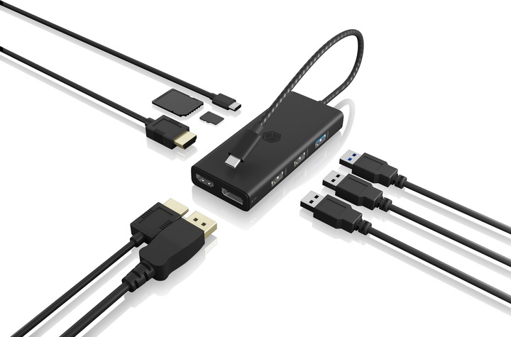 Produktbild Icy Box IB-DK4011-CPD (USB-C, 9 Ports)