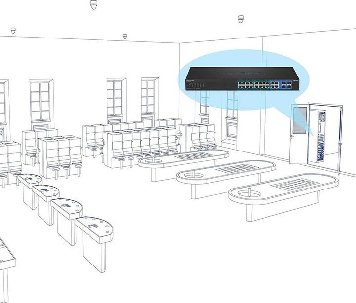 Produktbild Trendnet TPE 1620WSF (20 Ports)