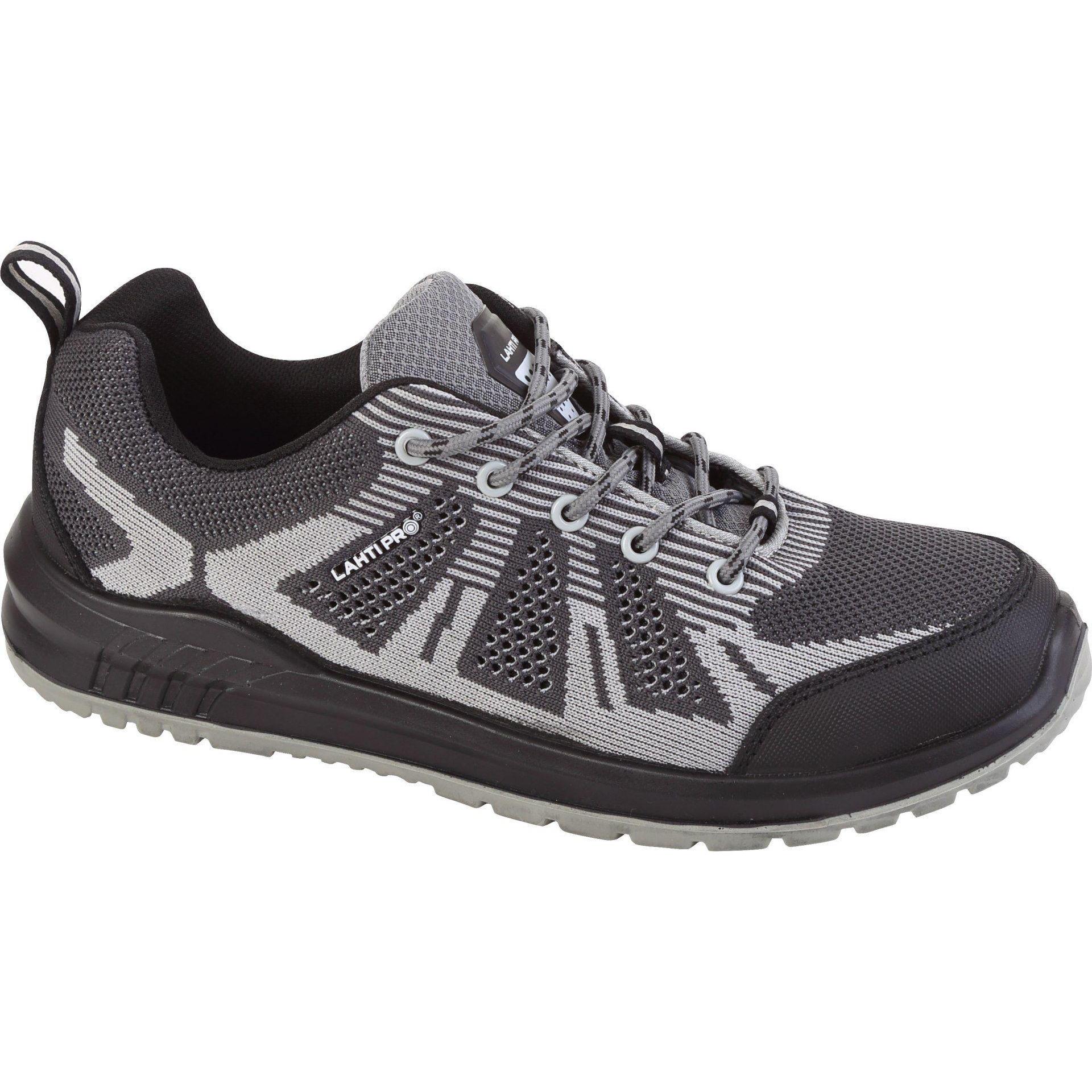Lahti Pro, Sicherheitsschuhe, 3d gray black knitted shoes, s1 src, "41", ce, lahti (S1, 41)
