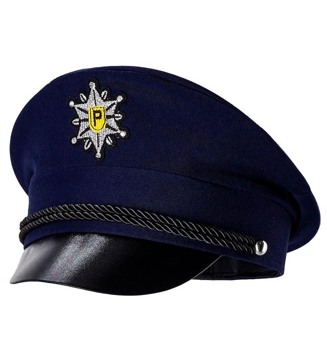 Image du produit Widmann Casquette Police bleue avec visière noire pour enfants