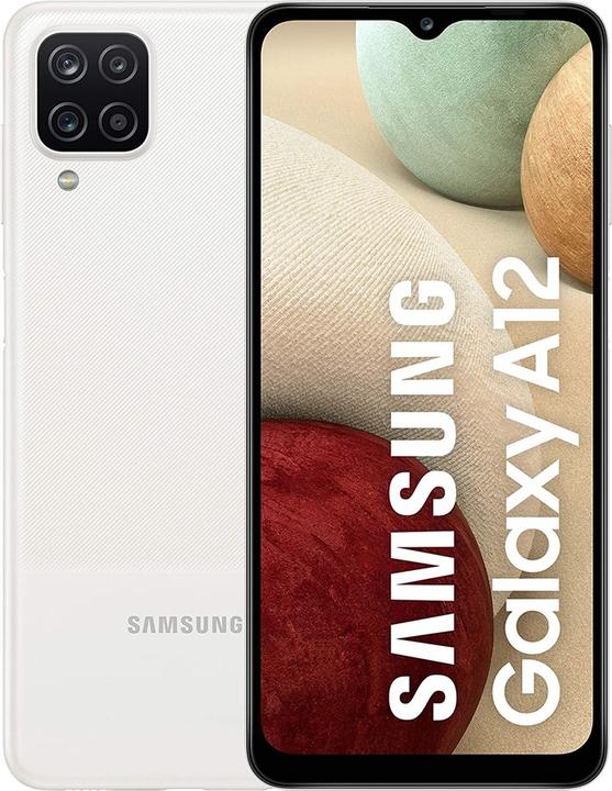 Immagine prodotto Samsung Galaxy A12 (128 GB, Bianco, 6.50", Doppia SIM Ibrida, 4G)