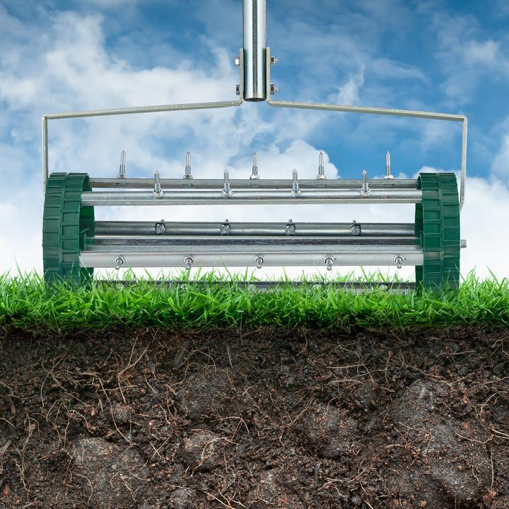 Actual product image Relaxdays Lawn aerator