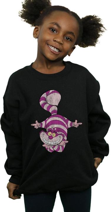 Produktbild Disney Mädchen Alice im Wunderland Cheshire Cat Upside Down Sweatshirt (140, 146)