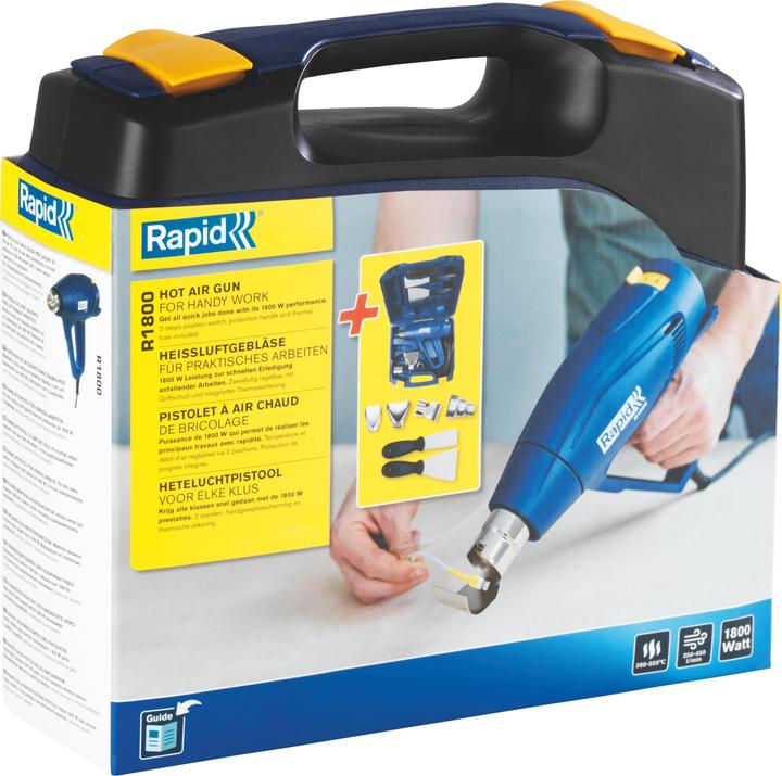Actual product image Rapid R1800 hot air gun Incl. accessories
