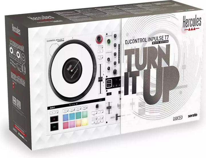Actual product image Hercules DJ Control Inpulse T-7 DJ-Controller Weiss
