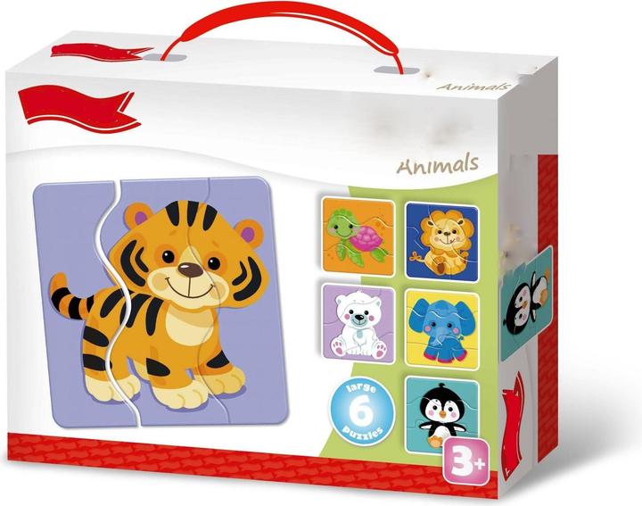 Image du produit Activity Board Triple Puzzle - Animaux 6 images, 18 pièces