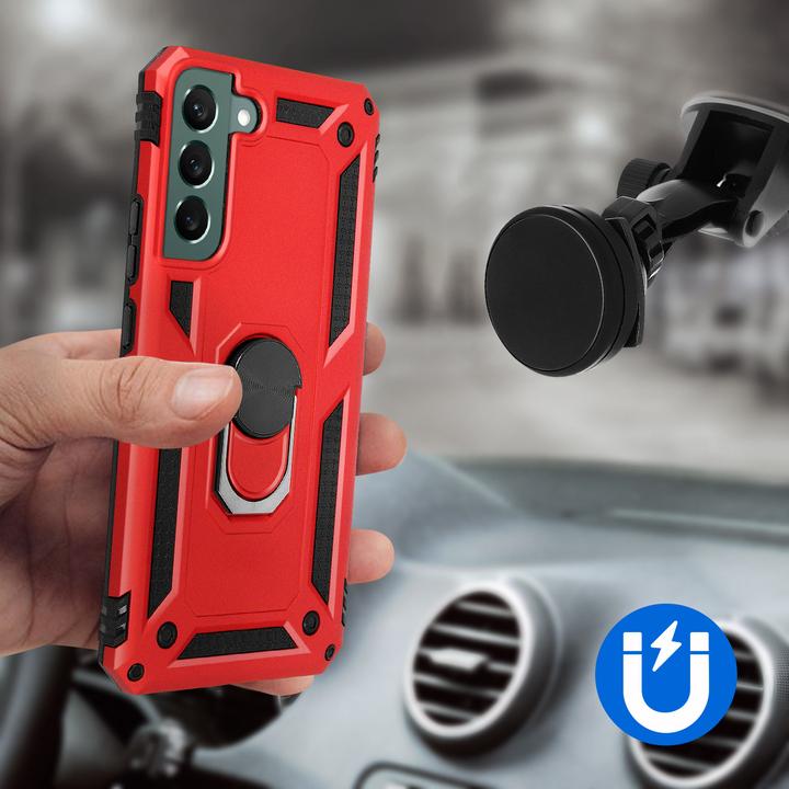 Actual product image Avizar Hybrid Protective Cover with Ring Holder Series (Samsung Galaxy S22+)