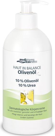 Actual product image Medipharma cosmetics Skin in Balance Olive Oil Dermatological Body Cream 10 %, 500 ml Cream (Body cream, 500 ml)
