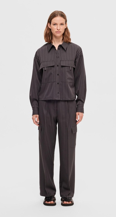 Produktbild Selected Femme Nadelstreifen Cargohose (36)