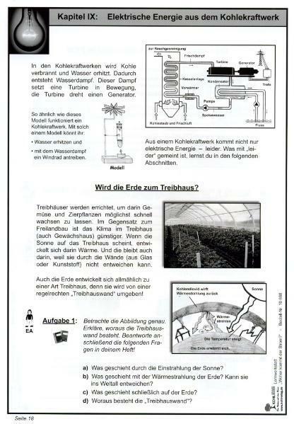 Nährwerte und Zutaten Lernwerkstatt - 'Woher kommt der Strom? (Deutsch, Wolfgang Wertenbroch, 2006)