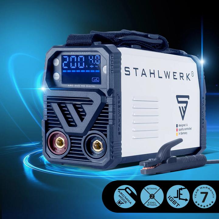 Actual product image Stahlwerk Welding machine ARC 200 MD Digital fully equipped - Inverter 200 Ampere