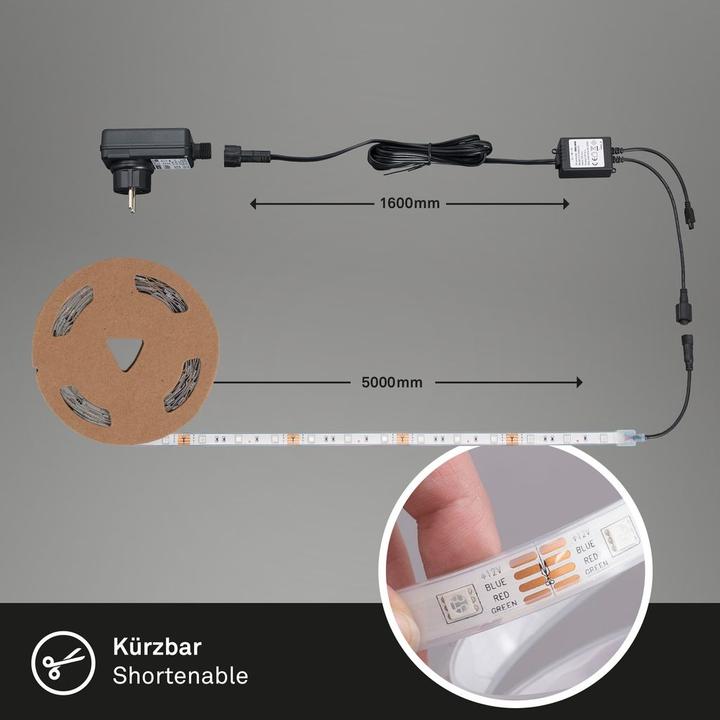 Actual product image Briloner LED Superline (RGB, 500 cm, Outdoor)