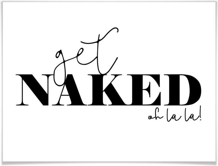 Produktbild Trenddeko Poster Get naked 40 x 50 cm, Papier (40 x 50 cm)
