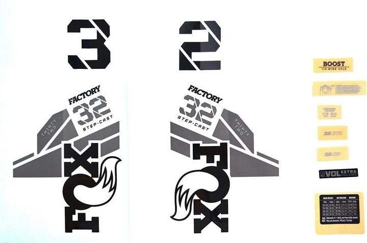 Productafbeelding Fox Stickerset voor 32 SC F-S