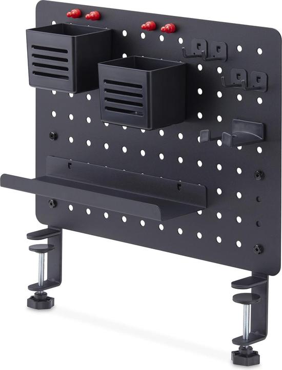 StarTech .com 1612B-DESK-PEGBOARD, Black, 420 mm, 48.5 mm, 320 mm, 2.6 kg, 456 mm