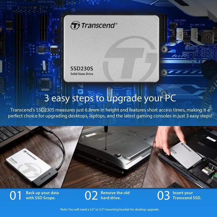 Image du produit Transcend SSD230S (1000 Go, 2.5")