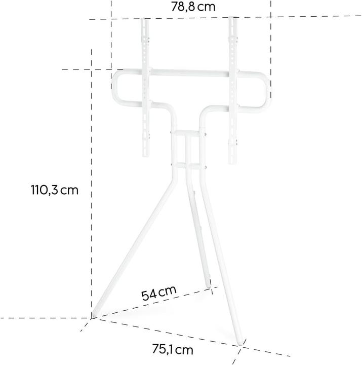 Actual product image Hama TV stand, free-standing easel, height-adjustable, 191 cm (75") up to 40 kg (40 kg, 37" - 75")