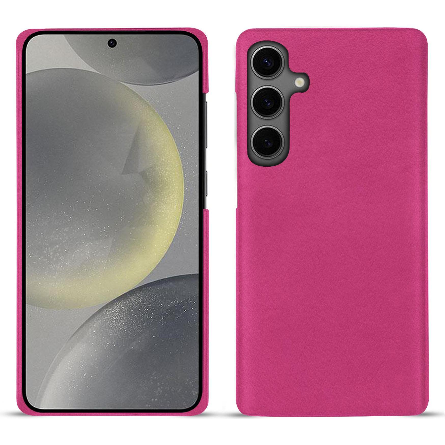 Noreve Lederschutzhülle (Samsung Galaxy S24), Smartphone Hülle, Rosa