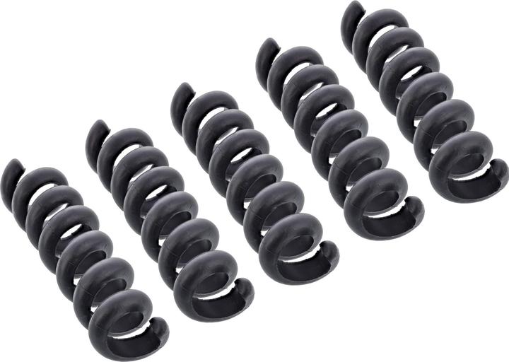 Actual product image InLine 5er Pack ® Kabelspirale, Kabelmanager 1-fach, 65x30mm, schwarz (Cable spiral hose, 6500 cm)