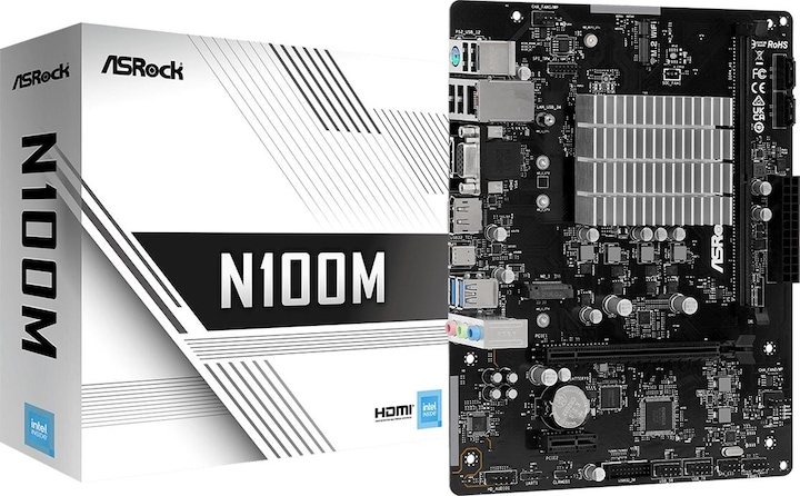 Produktbild AsRock N100M (BGA 1264, mATX)