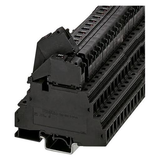Phoenix Contact Zekeringklem UKK 5-HESILED 24 (5X20) Zwart 50 stuks., Kabels + Stekkers, Zwart