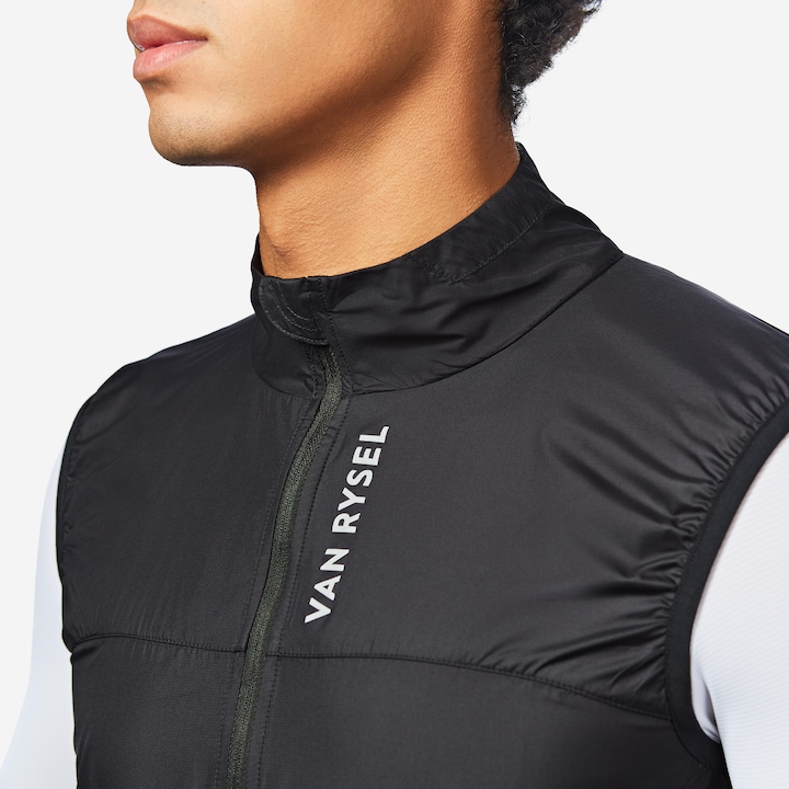 Actual product image Van rysel Men's Road Cycling Ultra-Light Sleeveless Windproof Gilet - Black (XXL)