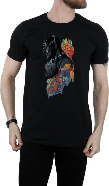Actual product image Mens Black Panther Profile T-Shirt (XL)